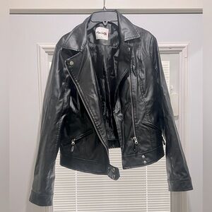 Faux Leather Biker Jacket